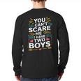 Son Dad Jokes You Can't Scare Me I Have Two Boys Men Long Sleeve T-Shirt Back Print