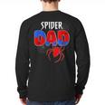 Spiders Dad Matching Family Birthday Father's Day Long Sleeve T-Shirt Back Print