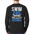 Swim Dad Swimming Dad Of A Swimmer Dad Swim Father Long Sleeve T-Shirt Back Print Swim Dad Swimming Dad Of A Swimmer Dad Swim Father Long Sleeve T-Shirt Back Print