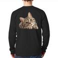 Tabby Cat Mom Dad Pet Shop Tabby Cats Kitten Tabby Cat Long Sleeve T-Shirt Back Print