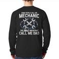 Tee Styley Mechanic Dad Novelty Small Long Sleeve T-Shirt Back Print