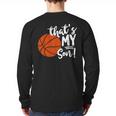 That's My Son Basketball Lovers For Mom Or Dad Long Sleeve T-Shirt Back Print