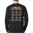 Things I Do In My Spare Time German Shepherd Dog Dad Mom Long Sleeve T-Shirt Back Print Things I Do In My Spare Time German Shepherd Dog Dad Mom Long Sleeve T-Shirt Back Print