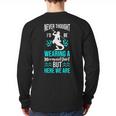 Never Thought I'd Be Wearing a Mermaid Dad Small Long Sleeve T-Shirt Back Print
