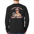 Trump Tariffed Your Mom Last Night Saying Meme Dad Men Long Sleeve T-Shirt Back Print