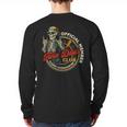 Twin Dad Club Dad Of Twins Skeleton Father's Day Long Sleeve T-Shirt Back Print