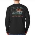 I Have Two Titles Dad & Bonus Dad I Rock Them Both Bonus Dad Long Sleeve T-Shirt Back Print