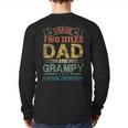 I Have Two Titles Dad And Grampy Tshirt Fathers Day Long Sleeve T-Shirt Back Print