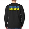 Ukrainian Dido Grandfather Dad Ukraine Flag Distressed Long Sleeve T-Shirt Back Print