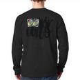 Uno 1st Birthday Dad Long Sleeve T-Shirt Back Print Uno 1st Birthday Dad Long Sleeve T-Shirt Back Print