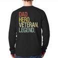 Veteran Dad Long Sleeve T-Shirt Back Print