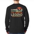 Vintage Cooking Dad The Man The Myth The Legend Chef Long Sleeve T-Shirt Back Print