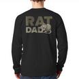 Vintage Distressed Rat Dad Long Sleeve T-Shirt Back Print
