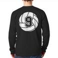 Volleyball Player 9 Volleyball Mom Dad Jersey Number 9 Long Sleeve T-Shirt Back Print