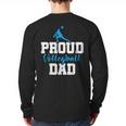 Volleyball Player Team Dad Father Proud Volleyball Dad Long Sleeve T-Shirt Back Print