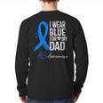 I Wear Blue For My Dad Shirt ALS Awareness Tshirt Long Sleeve T-Shirt Back Print
