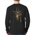 Welder Christian Cross Weld Welding Dad Jesus Lover Long Sleeve T-Shirt Back Print