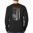 Welder Dad Like A Normal Dad Only Cooler USA Flag Welding Long Sleeve T-Shirt Back Print