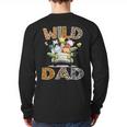 Wild Dad 1St Birthday Safari Jungle Animal Truck Long Sleeve T-Shirt Back Print