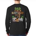 Wild Dad Of The Birthday Girl Zoo Safari Jungle Animal Long Sleeve T-Shirt Back Print