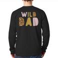 Wild Wild Dad Two Wild Birthday Outfit Zoo Birthday Animal Long Sleeve T-Shirt Back Print