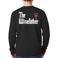 The Winefather Red Wine Tasting Fathers Day Dad Long Sleeve T-Shirt Back Print