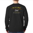 Wizard Dad Shirt Cute Magical Long Sleeve T-Shirt Back Print