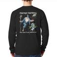 Wizard Dragon Fantasy Football Player Literal Dad Joke Long Sleeve T-Shirt Back Print
