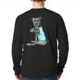 Women Dog Pitbull I Love Dad Tattoo Long Sleeve T-Shirt Back Print Women Dog Pitbull I Love Dad Tattoo Long Sleeve T-Shirt Back Print