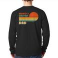 World's Okayest Dad Father Retro Vintage Long Sleeve T-Shirt Back Print