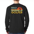Worlds Okayest Golfer Retro Golf Joke Dad Men Women Kids Long Sleeve T-Shirt Back Print Worlds Okayest Golfer Retro Golf Joke Dad Men Women Kids Long Sleeve T-Shirt Back Print