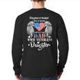 WWII Veterans Daughter Dad Remembrance Veteran Day Long Sleeve T-Shirt Back Print