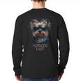 Yorkie Dad Cute Cool Dog In Sunglasses C Long Sleeve T-Shirt Back Print