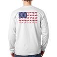 American Flag Fishing-Shirt Men Kids Bass Fish Dad Patriotic Long Sleeve T-Shirt Back Print