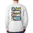 On Back Tired Dads Club Car Race Track On Dad Daddy Long Sleeve T-Shirt Back Print