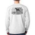 Boston Terrier Dad Distressed American Flag Patriotic Dog Long Sleeve T-Shirt Back Print Boston Terrier Dad Distressed American Flag Patriotic Dog Long Sleeve T-Shirt Back Print
