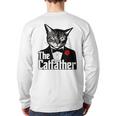 The Cat Father Cool Cat Dad Cat Lovers Long Sleeve T-Shirt Back Print