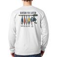 Catch Ya Later Vintage Fishing Lures Outdoor Dad Son Long Sleeve T-Shirt Back Print