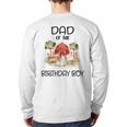 Dad Of The Birthday For Boy Barnyard Farm Animals Party Long Sleeve T-Shirt Back Print