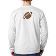 Dad Of The Birthday Boy Football Lover First Birthday Party Long Sleeve T-Shirt Back Print