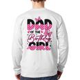 Dad Of The Birthday Girl Pink Family Birthday Girls Party Long Sleeve T-Shirt Back Print