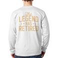 Dad Grandpa Retirement The Legend Has Retired 2026 Men Long Sleeve T-Shirt Back Print