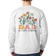 Dad Of The Little Wildflower Birthday Party Baby Shower Long Sleeve T-Shirt Back Print