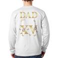 Dad Of The Miss Quince XV Birthday Mexican Quinceanera Long Sleeve T-Shirt Back Print