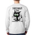 Dad Threenager Dad Daddy Of A Threenager Long Sleeve T-Shirt Back Print Dad Threenager Dad Daddy Of A Threenager Long Sleeve T-Shirt Back Print