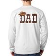 Dad Western Family Matching Birthday Cowboy Cowgirl Long Sleeve T-Shirt Back Print