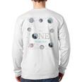 Daddy Houston We Have One Year Old Space Theme 1st Birthday Long Sleeve T-Shirt Back Print
