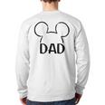 Disney Mickey And Friends Dad Mickey Ears Outline Logo Long Sleeve T-Shirt Back Print Disney Mickey And Friends Dad Mickey Ears Outline Logo Long Sleeve T-Shirt Back Print