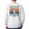 Dog Berner Dad Vintage Bernese Mountain Dad Long Sleeve T-Shirt Back Print