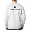 Dog Treat Dealer Vintage Pet Print Dog Dad Mom Long Sleeve T-Shirt Back Print